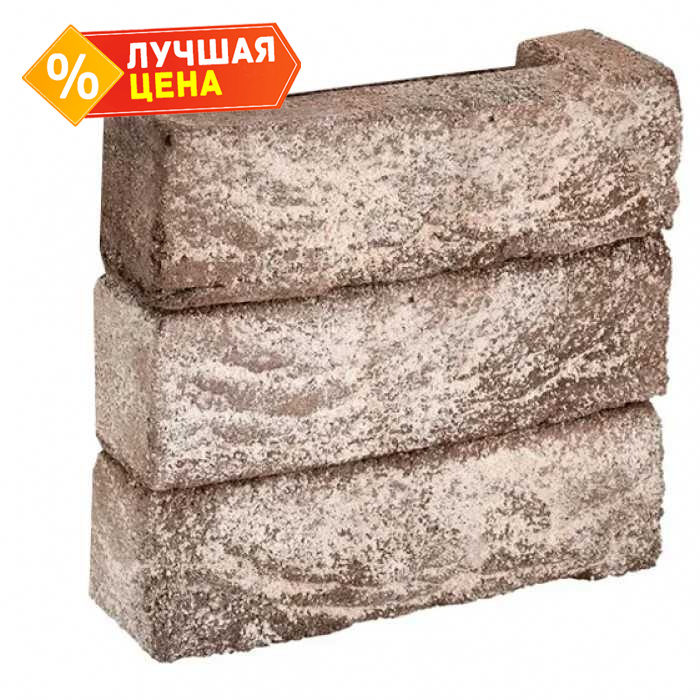 Кирпич облицовочный Донские зори Зимарово, 215х50х65 мм