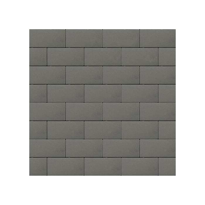 Тротуарная плитка Steinrus Прямоугольник Лайн 200х100х60 мм Серый