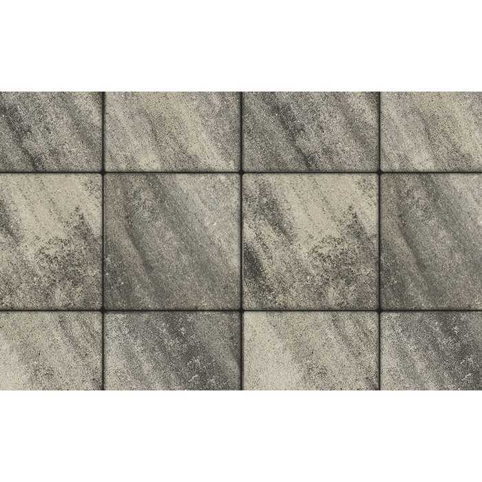 Плитка тротуарная Квадрум Б.6.К.6 Листопад гладкий Антрацит 400x400x60 мм